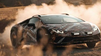 Lamborghini Huracan Sterrato Teased As All-Terrain Supercar