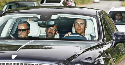 Cristiano Ronaldo drives into Man Utd training with Jorge Mendes for showdown talks