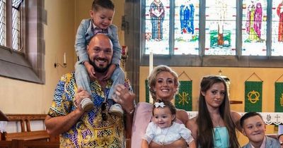 Tyson Fury wears bold shirt for daughter's christening as sons dress in matching suits