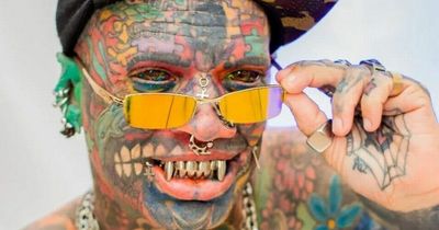Daughter of man with tattoos across 98% of body shows off her first inking