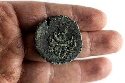 Israel unveils rare 1,900 year-old Roman-era coin