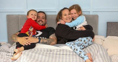 Parents who share bed with eight and four-year-old kids claim they all get more sleep