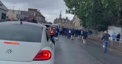 Police appealing for witnesses after football fan disorder near Ibrox left officer injured
