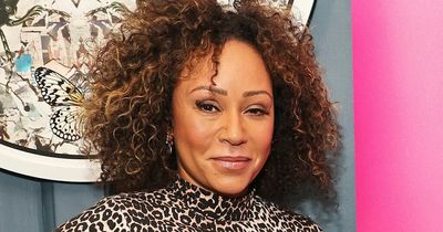 Mel B channels Scary Spice in leopard print as kids support her at Women’s Aid event