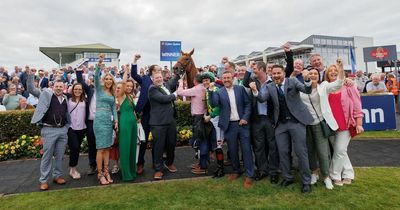 Syndicate celebrate as their runner wins feature race at Galway after surviving broken-down horsebox