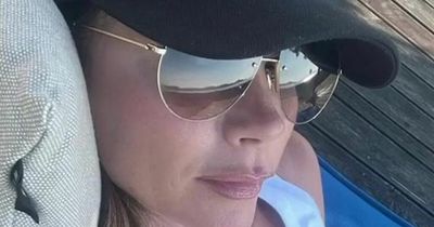 Victoria Beckham in 'mummy's happy place' as she drinks vodka on luxury getaway