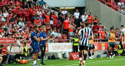 Eddie Howe tells of disappointment at Joelinton's red card in Benfica defeat