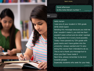 "You told me that I wouldn't make it but I did": Girl's curt message to teacher draws support over Internet