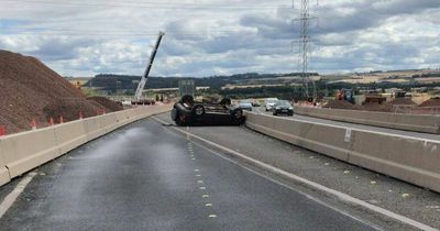 Edinburgh A1 driver who flipped car on its roof hands over licence after failing eye test