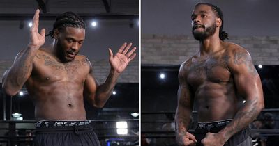 Hasim Rahman Jr shows off ripped six pack in warning to rival Jake Paul