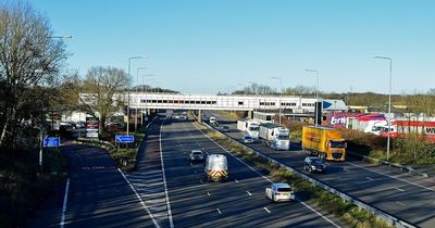 Driver spotted 'weaving in and out of lanes' on M6 was 'gurning' and 'chewing his cheeks' when police stopped him