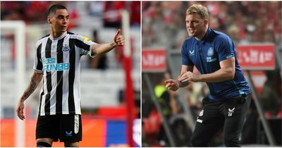 Newcastle boss Eddie Howe believes Miguel Almiron in for prosperous season after brace vs Benfica