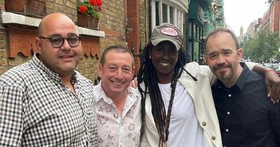Grange Hill reunion as Zammo, Roly, Janet and Tucker actors enjoy catch up