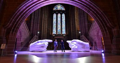 Huge art installation Being Human launches at Liverpool Cathedral