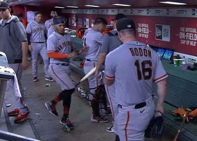 Carlos Rodon angrily kicked a bat right into his Giants teammate’s leg, felt ‘stupid’ about it