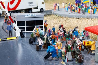 Ukraine takes its place among EU nations - in miniature