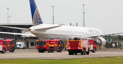 Rescue vehicles line Shannon Airport runway as plane carrying hundreds declares mayday emergency