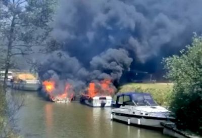 Marina Fire Puts Two In Hospital And Destroys Several Boats