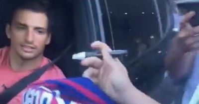 Real Madrid devotee Carlos Sainz refuses to sign Lionel Messi Barcelona shirt for F1 fan