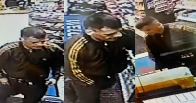 Officers want to speak to this man after police car rammed by stolen van