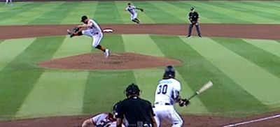 Giants pitcher Carlos Rodon used his foot to make a mind-blowing play that had MLB fans in awe