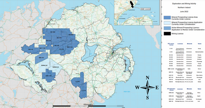 Northern Ireland council accuses Department for Economy of 'breaching obligations' over mineral prospecting licences