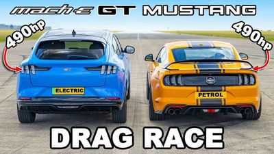 Watch Ford Mustang 5.0 Race Electric Ford Mustang Mach-E GT SUV