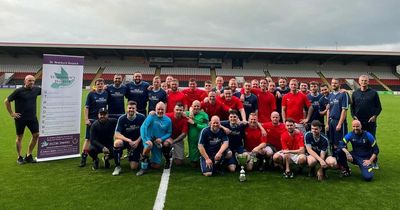 Drinks businesses team up to raise £16k for Lanarkshire hospice during charity football match