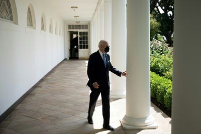 Biden celebrates getting over Covid with return to Oval Office