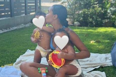 Little Mix’s Leigh-Anne Pinnock shares picture of rarely seen baby twins