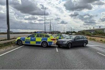 Police rammed during high-speed chase of Audi carjackers in Rainham