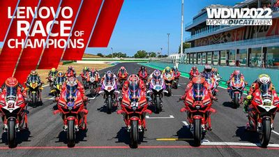 Ducati MotoGP and WSBK Riders Light Up Misano In Race Of Champions