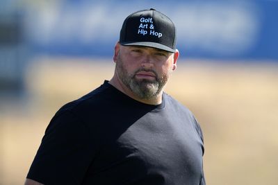 Andrew Whitworth dropped by Rams training camp Wednesday