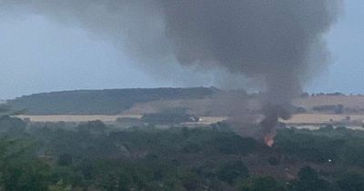 Shipping container blaze sends smoke billowing over Nottinghamshire