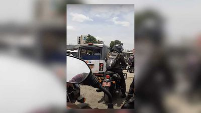 Royal Enfield SG 650 Spotted Testing In Traffic On Chennai Roads