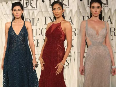 ICW 2022: Rohit Gandhi & Rahul Khanna showcase stunning red-carpet worthy gowns