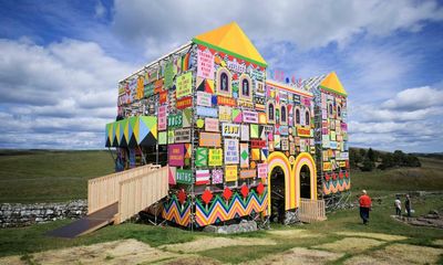 Not a bouncy castle: Hadrian’s Wall fort rebuilt in wild colour