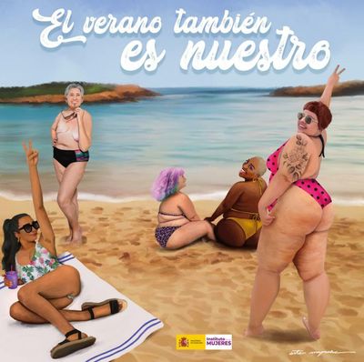 ‘All bodies are beach bodies’: Spain’s equality ministry launches summer campaign