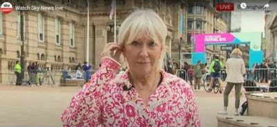 Nadine Dorries defends Sky cameraman during on-air row in Birmingham