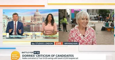 ITV GMB's Ben Shephard steps in as Nadine Dorries snaps at Ranvir Singh