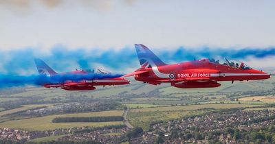 Red Arrows to fly over Nottinghamshire today - where and when to see them