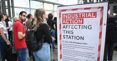 When are the rail strike dates in August?