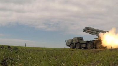 Russia Shows Off One Of Its Tornado Multiple Rocket Launcher Vehicles