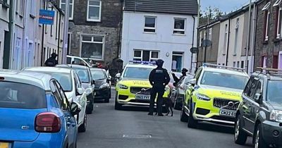 Armed police respond to report of firearm on residential street in Aberdare