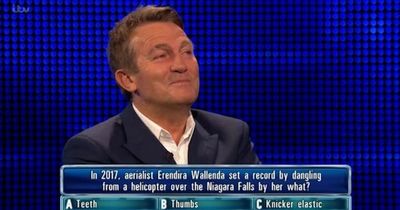 Bradley Walsh can't stop giggling on ITV's The Chase over unusual question