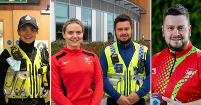 The two Welsh police officers competing in the Commonwealth Games