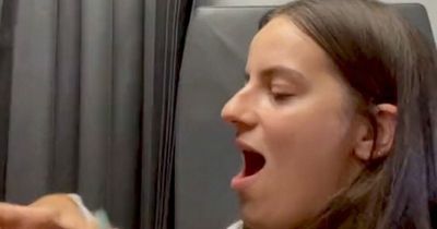 Student forced to pop her own dislocated jaw back in place after yawning during flight