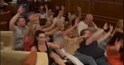 Aer Lingus passengers do Rock the Boat during hotel session after flight to Dublin Airport gets cancelled