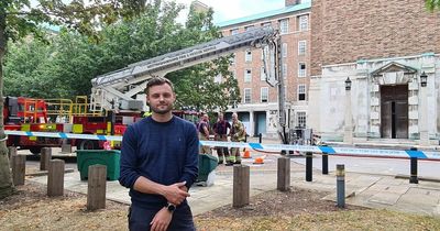 Leader Ben Bradley recalls evacuation as fire rips through council HQ