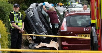 Motor flipped on side as biker seriously injured in hit and run on Scots street